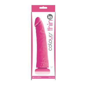 NS Novelties Colours Pleasures Thin 8" Dildo Pink